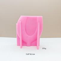 Nordic Ins Style Vase Molde De Silicona Para Concreto Yeso DIY Flower Pot Plaster Mould Home Decora Silicone Mold for Ceramics (as the picture,15.8*18.3*7) beige