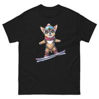 Cavalier King Charles Dog Snowboarding Fun Snowboard Design T-Shirt L