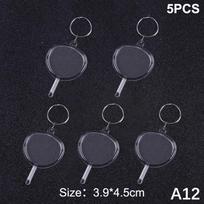 5 vnt. tuščių nuotraukų rėmelių raktų pakabukas, skaidrus akrilinis raktų pakabukas, įdėklas, nuotrauka, padalintas raktų pakabukas, „pasidaryk pats“ raktų laikiklis, dovanos porai jubiliejui A12