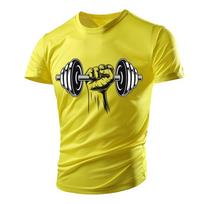 Dumbbell Graphic T-Shirt For Men Gym 3D Printed T Shirts Summer Casual Breathable Sports Round Neck Quick Dry Short Sleeves Tees XXS