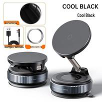 Multi-Functional Rotating Foldable Car Mount: Wireless Charger with Magnetic Vacuum Suction juoda
