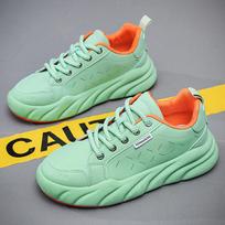Breathable Luxury Casual Men Skateboarding Shoes Outdoor Running Sneakers Fashion Comfortable Footwear for Student Travel Daily Walking Daily Wear 39 žalia