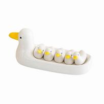 Cartoon Ceramic Chopstick Stand Creative Writing Brush Pen Holder Chopsticks Rest  Table Decoration Set 3