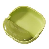 Wall Mounted Dish Drying Rack with Drainage Tray for Kitchen Storage One Size žalia