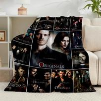 1PC The Originals Series Flannel Blanket Gift, Suitable for Both Men And Women, Soft Ideal for Beds And Sofa, Birthday Or Christmas Gift 75x90cm