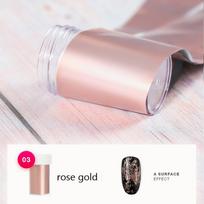 Rose Gold Holografinė lazerinė nagų folija Žvaigždėtas dangus Lipdukas Nagų dailės dekoracija rožinio aukso spalvos