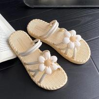 Women's Daisy Summer Beach Flip-flops  Flat Sandals Festive Beach Slippers 36-37