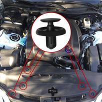10x Variklio dangtelio spaustukas Toyota 4runner Avalon Camry Corolla Highlander Matrix Prius Rav4 Scion Sequoia Sienna Solara Tacoma
