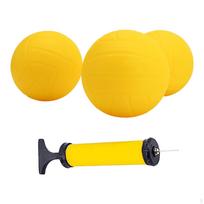 - Keičiami kamuoliukai su oro pompa, tvirtas PVC pripučiamas mini tinklinis vejai, paplūdimio tinklinis, 3.5 Inch 3pcs