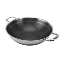 Frying Pan Stick Proof 316 Stainless Steel Dishwasher Safe Skillet with Dual Handle for Induction 28cm / 11.0in