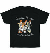 Dogs Make Me Happy Humans Make My Head Hurt Dog Pet Puppy Lover T-Shirt Unisex 3XL