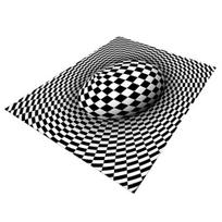 3D sūkurio optinės iliuzijos kilimas Vision Vertigo plotinis kilimas Realistiškas sūkurys Juoda ir balta durų kilimėlis Neslystantis grindų kilimėlis svetainei, miegamajam, prieangiui 40cm B