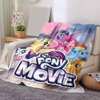 1 vnt. „My Little Pony“ pledas, minkštas ir jaukus namų dekoras sofai, lovai. B094 80x120cm