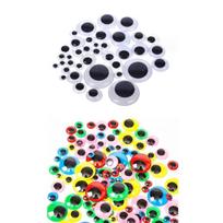 200Pieces Wiggle Googly Eyes with Self Adhesive Assorted Size Plastic Wobbly Eyes for DIY Scrapbooking Crafts 1