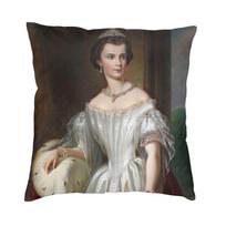 Empress Sisi Elisabeth Of Austria Cushion Cover Sofa Home Decorative Franz Russ The Younger Square Throw Pillow Case 40x40cm 30x30cm 12x12in