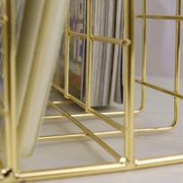 Good-Metal Mesh Desk Organizer Desktop Letter Sorter Mail Tray File Organiser Office Home Bookends Book Holder rožinio aukso spalvos