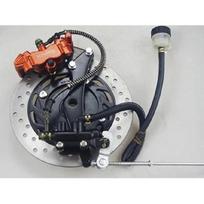 Motorcycle modified rear disc brake kit for drum brake modified rear disc brake assembly upper & lower pump caliper 13cm B