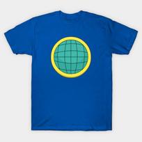 Men Black Print T-shirt Captain Planet Planeteer Shirt - Kwame No-Cut Heat Transfer Print Cotton Tshirt XL karališkos mėlynos spalvos