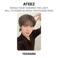 ATEEZ WORLD TOUR TOWARDS THE LIGHT : WILL TO POWER IN SEOUL PHOTOCARD PACK Official Photocard SEONGHWA gray