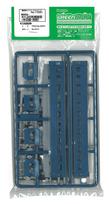 Greenmax N gauge kit Oha 35 type model railway passenger car model railway electric train pre-painted post-war model, half-gable roof, blue, 11061, sidabras