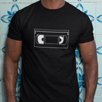 VHS CASSETTE - T-Shirt (nasty vinyl video tape 70s 80s VHS retro rental betamax) M