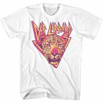 Def Leppard Leopard White Adult T-Shirt XL