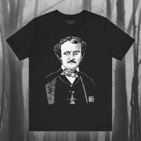 Edgar Allan Poe, Gothic Shirt, Horror T-Shirt, Classic Literature T-Shirt, Goth Fashion, Bookworm, Gallien Art, Literature Unisex Tee S