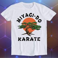Miyagi-Do Karate Kid Fan Cobra Kai Parody 90s Movie Martial Arts Bonsai Sun Art Drawing Anime Funny Meme Cool Funny Gift T-Shirt E356 2XL