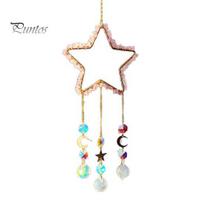 Hanging Star Ornaments Crystals Suncatcher, Sun Catcher with Prisms for Windows, Healing Crystal Glittering Decor Wind Chimes Home, Gift Christmas 50 cm 1