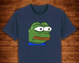 Pepe Frog Nervous Meme T shirt: Organic Cotton Streetwear 4XL