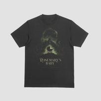 Rosemary's Baby Distressed Acid Washed Black T-Shirt Cult Horror Movie Tee 2XL