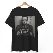 Albert Camus Mugshot T-Shirt: Existentialist French Philosopher Graphic Tee 3XL