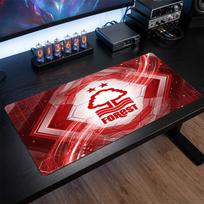 Nottingham Forest Football Print Large Mouse Pad, Anti-Slip Extended Gaming Desk Mat for Office Home 30cmx60cm（11.8x23.6inch）