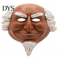 Full Face Halloween Mask Old Man Cosplay Mask, Realistic Creepy Human Latex Professional Masquerade Costume Party for Men Adults