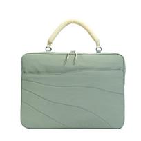 Korean Style Shockproof Lightweight Laptop & iPad Bag - Cloud Simple Solid Color, Multifunctional, Portable Office Handheld Bag Small žalia