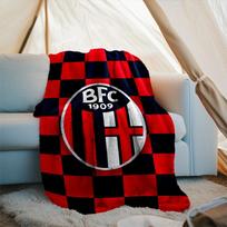 1PC Milan Football club Printed Soft Flannel Blanket Throw for Adult Bedroom Living Room Sofa Camping Travel Fan gifts Christmas Gifts 75x90cm