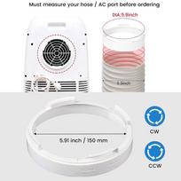 Portable Air Conditioner Exhaust Hose Connector 15cm Thickened PP Material Tight Seal Duct Interface for Home AC Replacement Parts balta