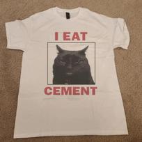 Vintage Style “I Eat Cement” Graphic T-Shirt M