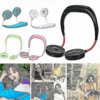 Portable Neck Fan Hanging Mini Air Cooler Fan Lazy Neckband Usb Rechargeable juoda