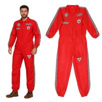 Adult Red Astronaut Costume with Gloves for Halloween Party 80
