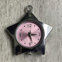 Star Design Pocket Watch Pendant DIY Craft Pocket Watch Gift Bag Charms Decor  Bag Decoration rožinė