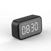 Wireless Bluetooth Speaker With FM Radio Sound Box Mini Desktop Alarm Clock Mirror Subwoofer Music Player TF Card Bass Speaker Boom For All Phone juoda