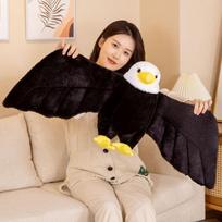 40cm Mielas Imitacinis Išskleistais Sparnais Erelis Pliušiniai Žaislai Kawaii Pliušinis Kimštas Minkštas Gyvas Gyvūnas Paukštis Žaislai Kūrybiška Gimtadienio Dovana 40CM