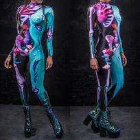 3D Skaitmeninė Spauda Sceniniai Kostiumai Suaugusiems Helovino Renginiai Karnavalo Teminis Vakarėlis Cosplay Apranga Vaidinimo Žaidimas Kombinezonas Adults S