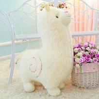 Plush Toy Alpaca Doll Stuffed Toy Lamb Doll Sleeping Pillow Children's  Holiday Gifts 28cm