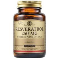 Solgar Resveratrol 250 mg su raudonojo vyno ekstraktu - 30 minkštųjų gelių