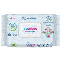ALG Pharma h2owipes Vaikiškos celiuliozės servetėlės, skirtos nuleisti į tualetą - 48 vnt.
