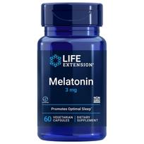 Life Extension melatoninas 3 mg - 60 kapsulių