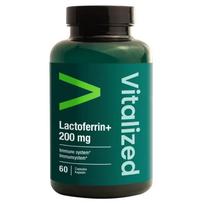 Vitalized Lactoferrin+, laktoferinas 200 mg - 60 kapsulių