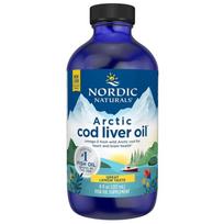 Nordic Naturals Arctic menkių kepenų aliejus citrina - 237 ml